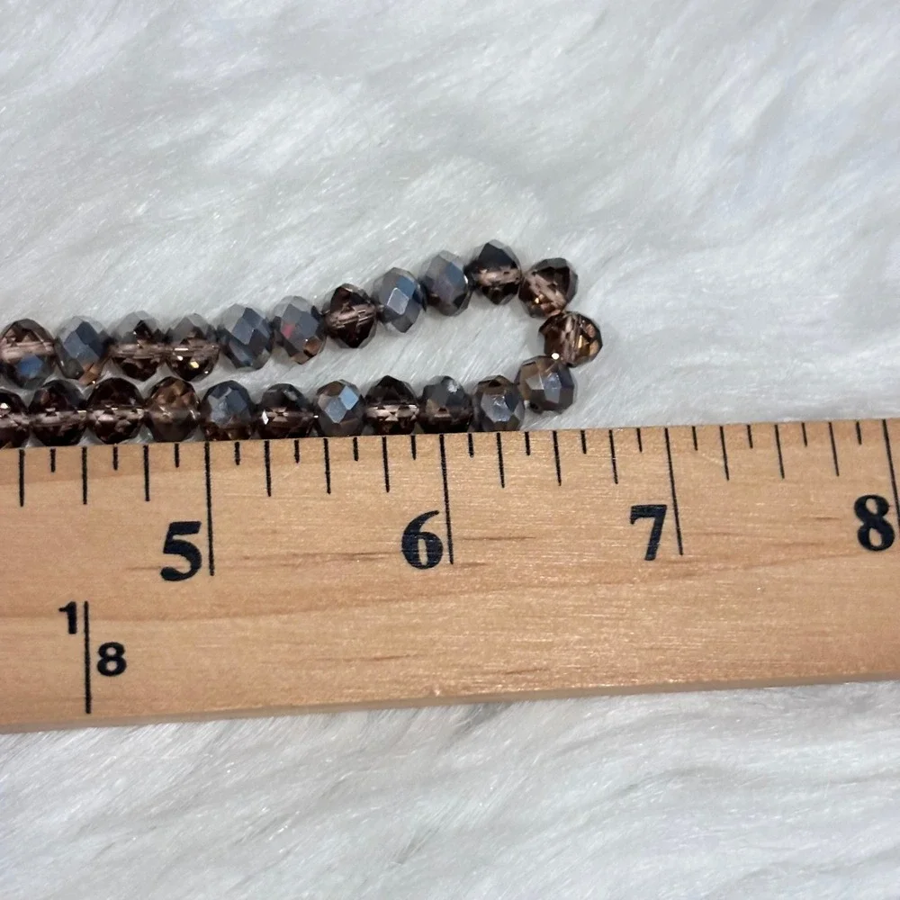 Pearl Beaded Choker Necklace Crystal‎ Glass Coquette Ballet Feminine Boho 20663
